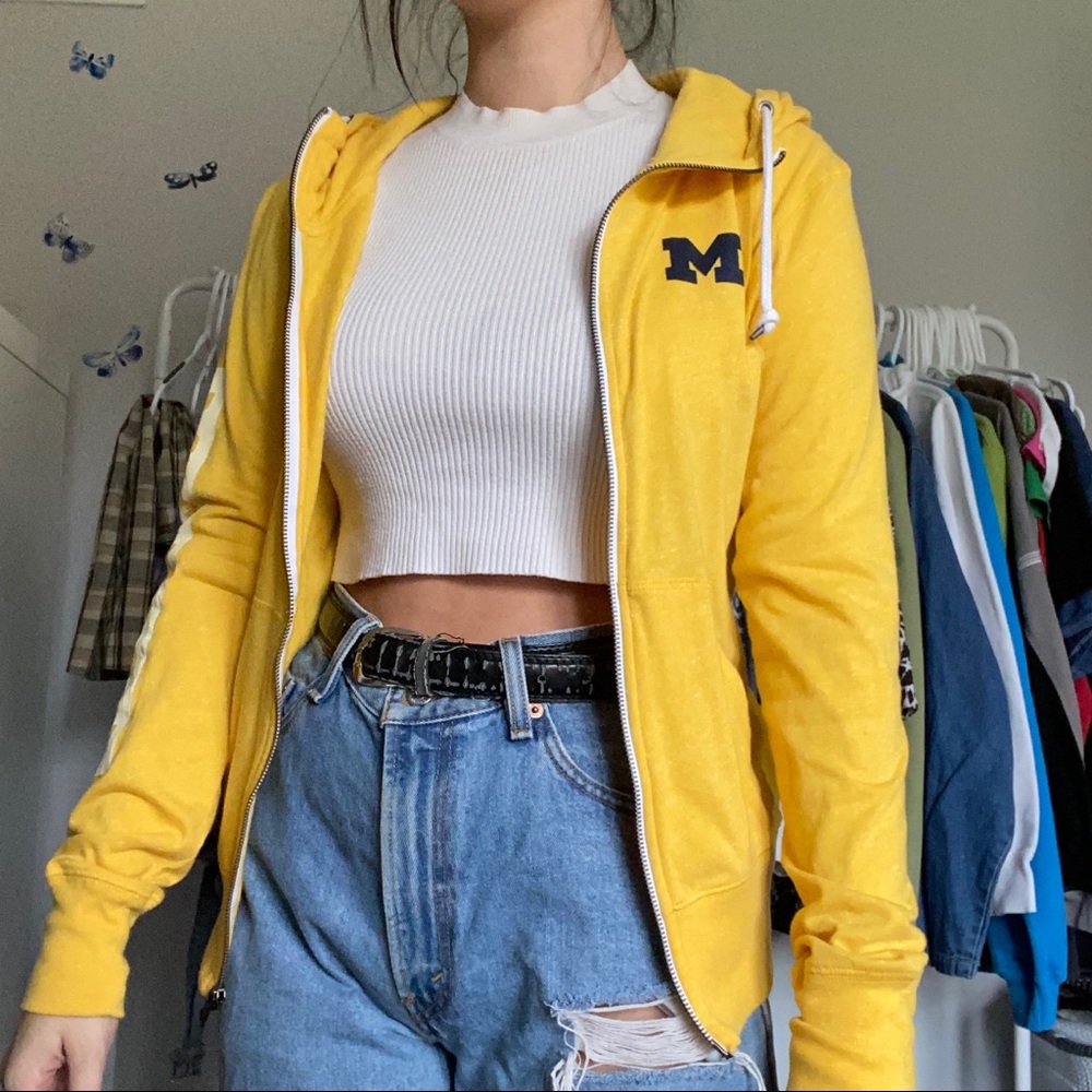 nwot nike university of michigan zip up sweatshirt